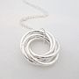 Six Interlinked Rings Necklace, thumbnail 4 of 7