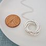 Six Interlinked Rings Necklace, thumbnail 6 of 7