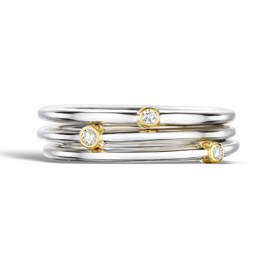 Diamond Stacking Ring By Shona Jewellery | notonthehighstreet.com