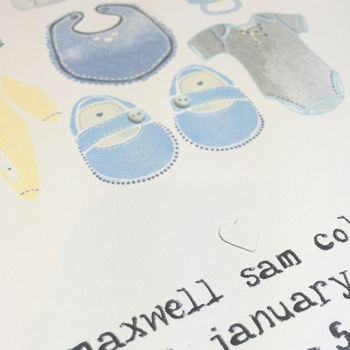 Personalised New Born Baby/Christening Print, 2 of 4