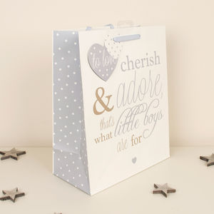 New Baby Poem Gift Bag By Bebe Beau | notonthehighstreet.com