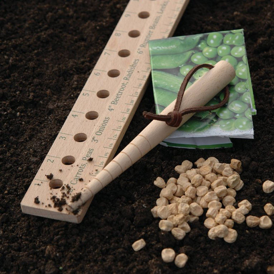Seed and Plant Spacing Ruler Garden Hand Tool by Burgon and Ball 1m 