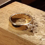 Raw Diamond Engagement Ring, thumbnail 4 of 4