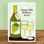 'Birthday Wine' Personalised Card, thumbnail 4 of 5