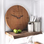 Personalised Oak Wall Clock, thumbnail 1 of 6