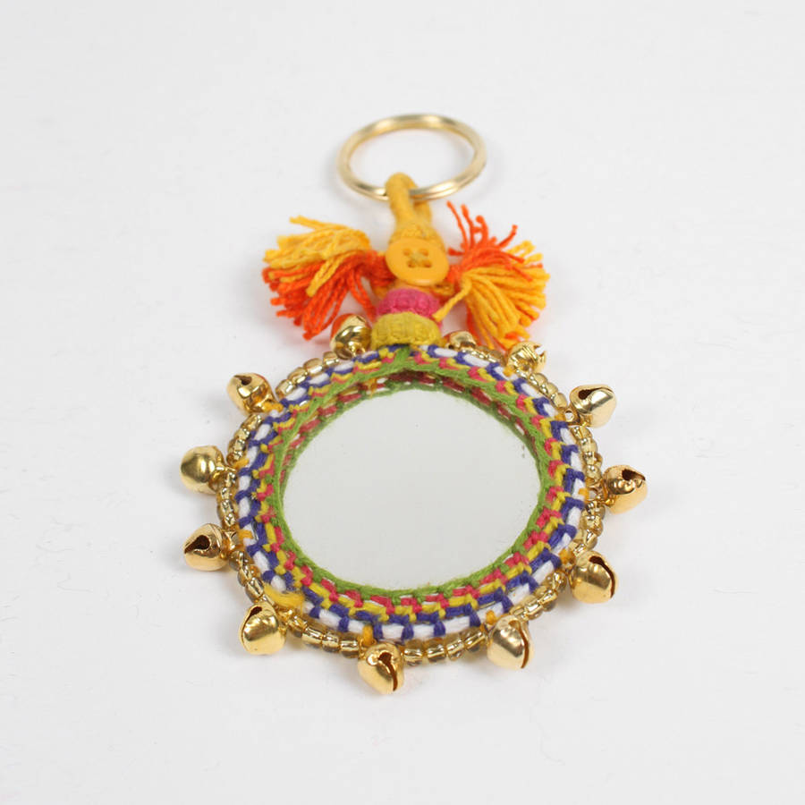 large mirror keyring by bohemia