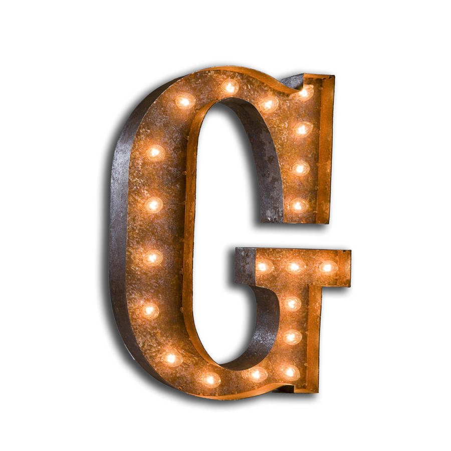 vintage letter light by all things brighton beautiful ...