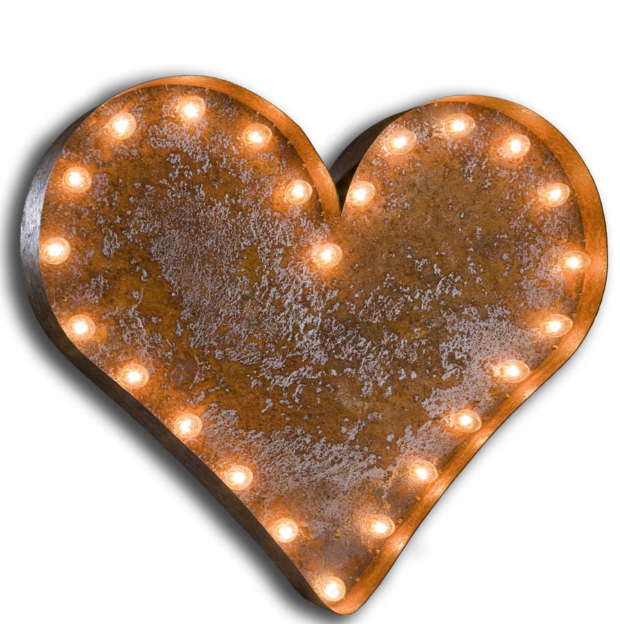 vintage heart light by all things brighton beautiful
