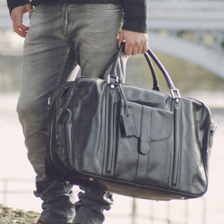 The Finest Italian Men's Leather Suitcase. 'Maurizio' By Maxwell Scott ...