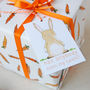 Carrots And Rabbits Wrapping Paper Set, thumbnail 3 of 5