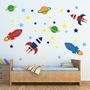Outer Space Wall Sticker Set, thumbnail 1 of 3