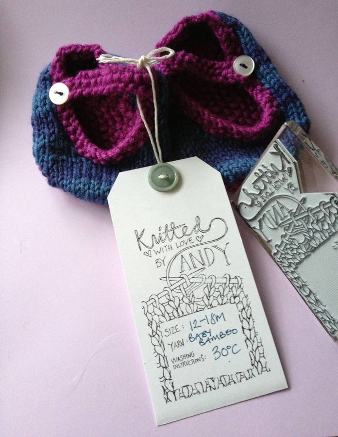 Personalised Knitting Stamp By Bloomfield & Rolfe