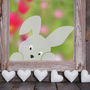Peeping Bunny Window Sticker, thumbnail 1 of 2