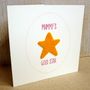 'Mummy's Gold Star' Award Keepsake Mother's Day Card, thumbnail 3 of 8