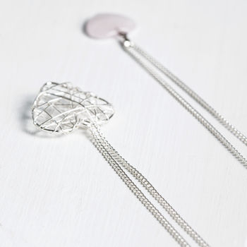 Personalised Wire Heart Necklace, 2 of 3