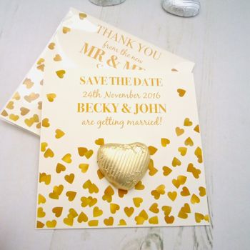 Personalised Save The Date Wedding Favour, 5 of 6