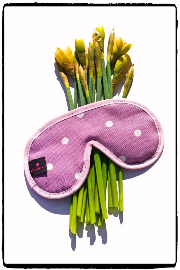 Luxury Lavender Eye Mask Mauve Spot By Love Lammie & Co