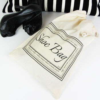 Home And Travel Shoe Bag With Personalised Initials, 2 of 5