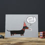 Dachshund / Sausage Dog 3rd Birthday Card, thumbnail 2 of 2