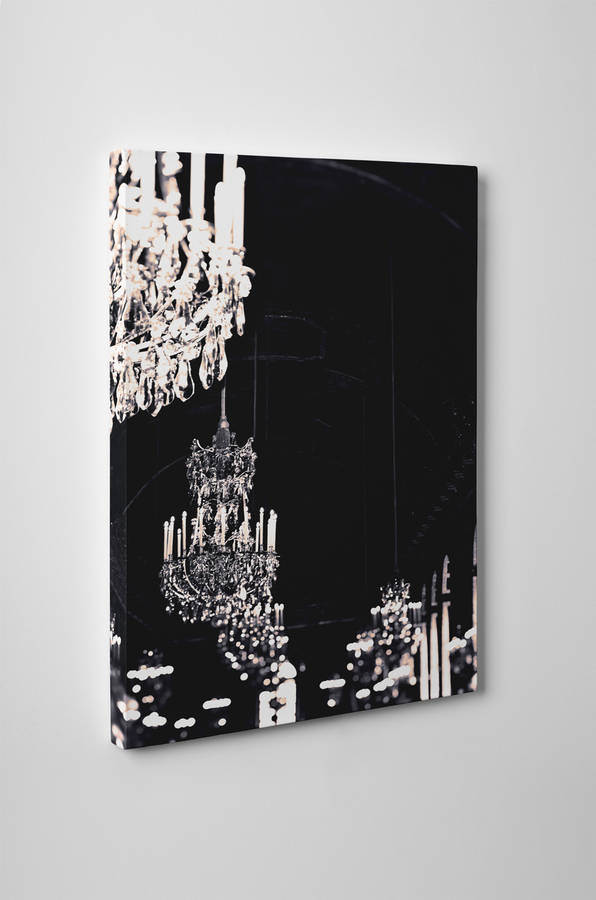 Chandelier Print Canvas Wall Art By Ruby And B Notonthehighstreet Com Chandelier Print Canvas Wall Art