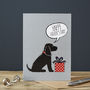 Black Cocker Spaniel Father's Day Card, thumbnail 2 of 2