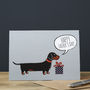 Dachshund / Sausage Dog Father's Day Card, thumbnail 2 of 2
