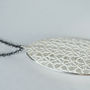 Large Silver Oval Pendant, thumbnail 2 of 4