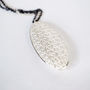 Large Silver Oval Pendant, thumbnail 1 of 4