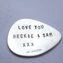 Personalised Sterling Silver Plectrum, thumbnail 4 of 5