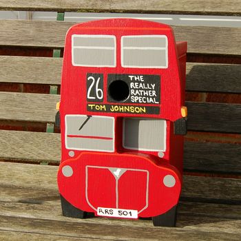 Personalised Bus Bird Box, 10 of 11