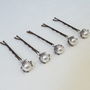 Set Of Five Antique Style Leaf Hair Grips, thumbnail 2 of 7