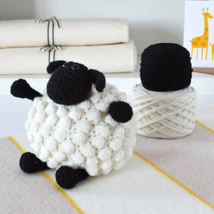 Luxury Bobble Sheep Crochet Kit, 1 of 4
