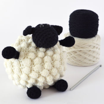Luxury Bobble Sheep Crochet Kit, 2 of 4