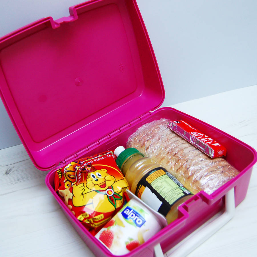 Personalised Briefcase Plastic Lunch Box By Spotty N