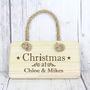 Personalised Family Christmas Wooden Sign, thumbnail 2 of 2