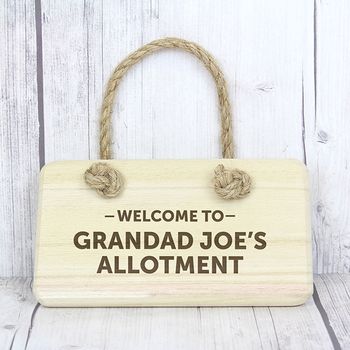 Personalised 'Welcome To…' Wooden Sign, 3 of 3