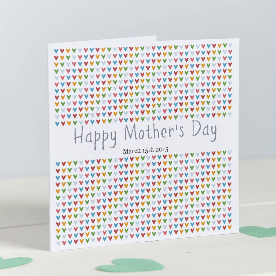 Hearts: Mother's Day Card By Spotty N Stripy | notonthehighstreet.com