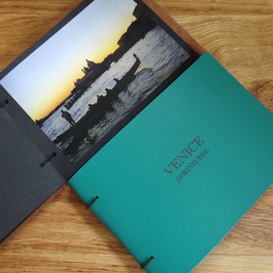 engraved leather photo album by artbox