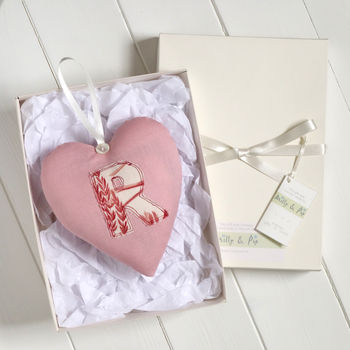 Personalised Initial Heart Decoration Gift, 12 of 12
