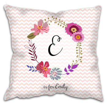Personalised Floral Monogram Cushion, 5 of 6