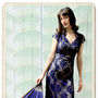 Lace Dress With Sweetheart Neckline In French Navy, thumbnail 2 of 4