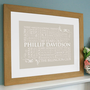 Personalised Word Art For One Print, 9 of 10