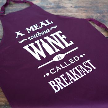 'A Meal Without Wine' Apron, 3 of 4