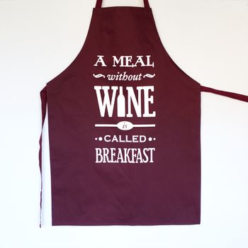 'A Meal Without Wine' Apron, 4 of 4