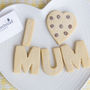 Mothers Day I Love Mum Shortbread Biscuits, thumbnail 1 of 2