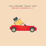 'You Passed Your Test Drive Caerphilly' Card, thumbnail 2 of 2