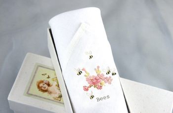 Lady's Handkerchief Bees And Pink Flowers, 3 of 3