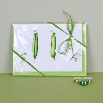 Pack Of Four 'Parsley Pea' Cards, 2 of 5