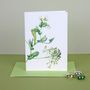 Pack Of Four 'Parsley Pea' Cards, thumbnail 4 of 5