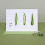 Pack Of Four 'Parsley Pea' Cards, thumbnail 5 of 5